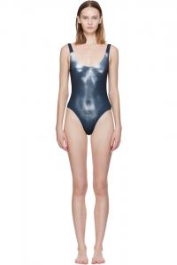 Jean Paul Gaultier Черный купальник «серебряная пыль для тела»