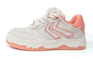 Женские противоскользящие износостойкие низкие кеды для скейтбординга Feiyue бежево-оранжево-красные