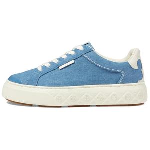 TORY BURCH Женские кроссовки для скейтбординга Ladybug Low Top Blue