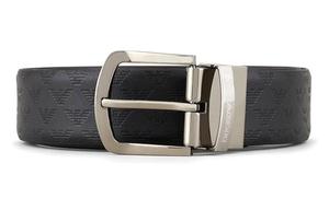 EMPORIO ARMANI Ремень с тиснением логотипа, Black