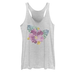 Майка с акварельными цветами для юниоров