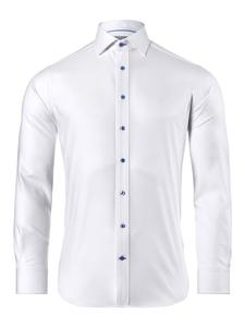 Рубашка Vincenzo Boretti gerader Schnitt, белый