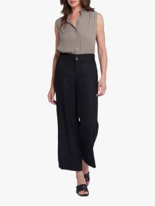 Брюки из льняной смеси waverly NYDJ, черный