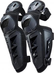 Мотоциклетные защитные щитки для голени DUHAN, 4 шт., налокотники и наколенники, регулируемые, противоскользящие, защитная экипировка для мотоциклистов, для мужчин и женщин., Carbon Black