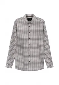 Mit buttondownkragen shirt Bugatti, Braun