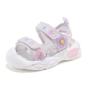 Легкие амортизирующие нескользящие детские сандалии для детей от 3 до 7 лет ABC KIDS, фиолетовый