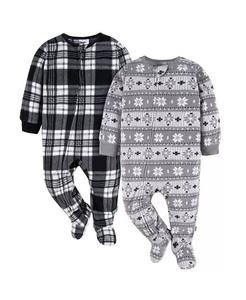 Пижама для маленьких мальчиков и девочек, упаковка из 2 штук Gerber, серый