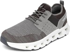 Мужские кроссовки Nautica - спортивная обувь на шнурках для зала, тенниса и повседневной носки - с амортизацией, дышащие и удобные - Zer, угольный