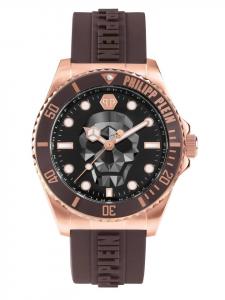 Мужские часы Philipp Plein The $kull Diver коричневого цвета