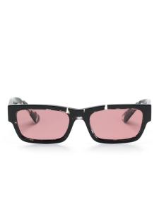 Prada Eyewear солнцезащитные очки в прямоугольной оправе, черный