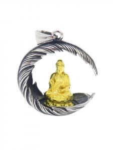 Bungsa Кулон из серебра и золота