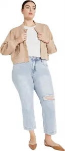 City Chic Women's Plus Size Harley Kenia Straight Jean
