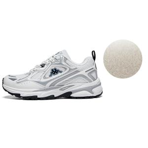 Kappa Термостойкие абразивостойкие противоскользящие низкие кеды для бега унисекс бело-серые - Heron Feather White/Olympic Gray, цвет Heron Feather White/Olympic Gray