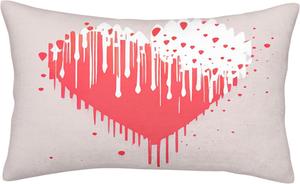 Generic Декоративная подушка Printed Throw Pillow Pink Heart Pink 8