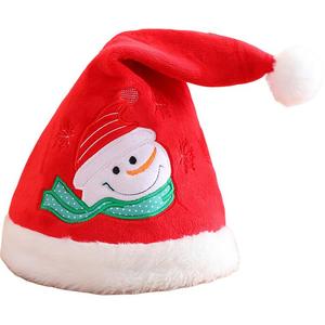 Музыкальная плюшевая кукла в колпаке Санты с качанием, высота 40 см Happy Fish