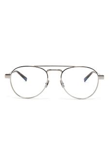 Saint Laurent Eyewear очки в круглой оправе, серебряный