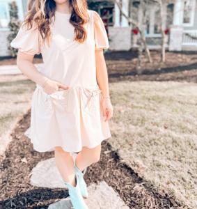 Платье Пайпер в кремовом цвете English Factory