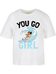Футболка Lilo & Stitch You Go Girl Tee белого цвета Merchcode