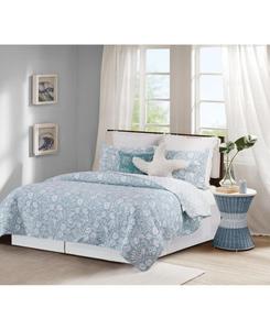 Двустороннее стеганое одеяло Seafoam Reef, 2 предмета, размер Twin C&F Home, No Color