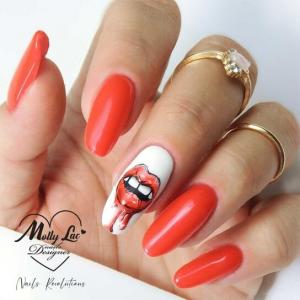 Гибридный лак для ногтей Mollylac Hear, Molly Lac