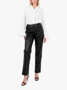 Сатиновая рубашка с перьевыми манжетами Lovedrobe, White