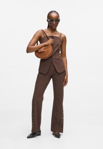 Сумка KARL LAGERFELD SIGNATURE HALFMOON, Dark Tan/Brown