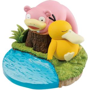 Psyduck Glass Factory, Pokémon & Slowpoke, Bonus Gift 9cm Scale Figures BANPRESTO