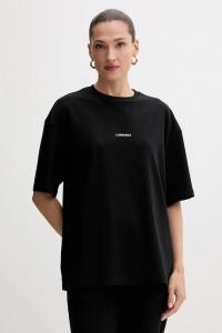 Хлопковая футболка La Mania, черный