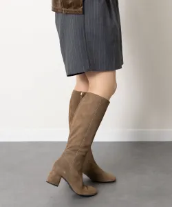 Длинные сапоги на среднем каблуке с косым носком Angel Alarcon, цвет Brs