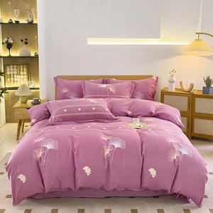 FUANNA Комплект постельного белья, 4 предмета, размер 135 см, под одеяло 180x220 см, цвет The Elegant Shadow in The Wind - Dou Sha