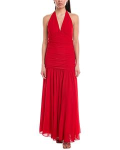 Бардо Мейв Халтер Макси Платье Bardot, красный