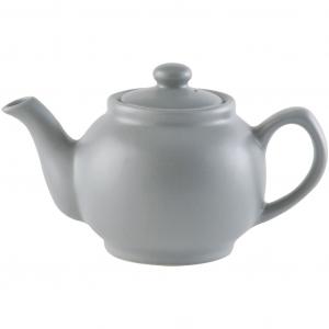 Чайник Betty 1,1 л, керамика, матовый, 6 чашек Price & Kensington, серый