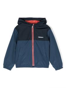 Куртка с капюшоном и логотипом Timberland Kids, синий