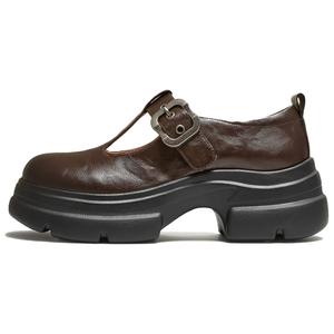 Туфли Мэри Джейн на платформе женские TATA, Coffee