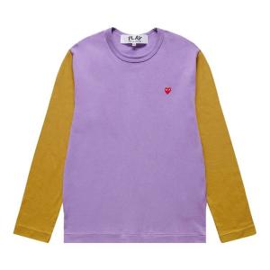 Футболка Comme des Garçons PLAY Bi-Colour T-Shirt Purple/Olive, фиолетовый