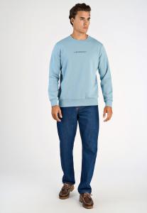 Толстовка Lindbergh LOGO CHEST PRINT O-NECK, Lt Iron Blue/Blue