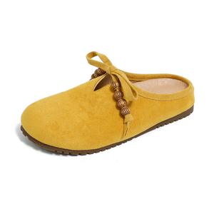 SUPEREDGE Женские бесшумные стойкие к истиранию закрытые тапочки - желтые, цвет Yellow