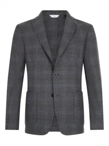 Блейзер в клетку Boglioli, серый