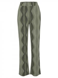 Пижамные брюки LASCANA, цвет dunkelgrün bedruckt