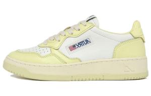 Кроссовки AUTRY Medalist Leather Sneakers, белый/желтый