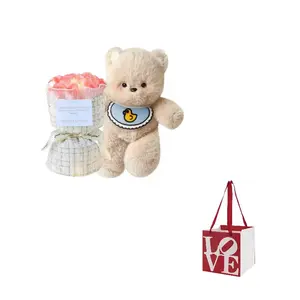 Плюшевая кукла Cute Running Bear высотой 30см/40см Ten Thousand Children's Music