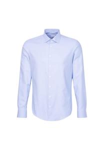 Рубашка деловая черная роза Seidensticker, синий