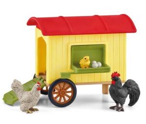 Schleich, Коллекционная статуэтка, PORTABLE CHICKEN COUNCIL