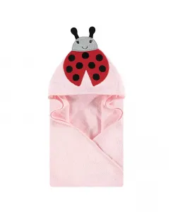 Детское полотенце с капюшоном Hudson Baby Animal из хлопка и полиэстера, красный