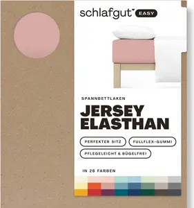 Простыня на резинке EASY Jersey BL 100x200 см фиолетовая Adam Matheis