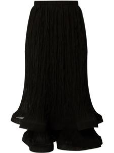 ERDEM юбка миди со складками, черный