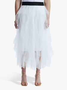 Органзовая юбка с воланами James Lakeland, White