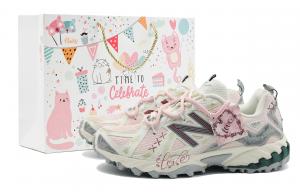 New Balance 610T Romantic Rhythm Амортизирующие, износостойкие низкие альпинистские походные туфли унисекс бежево-розового цвета