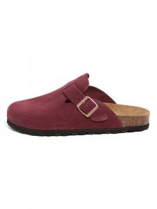 Billowy Кожаные сабо темно-красного цвета