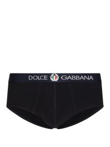 Dolce & Gabbana трусы-брифы с логотипом, черный